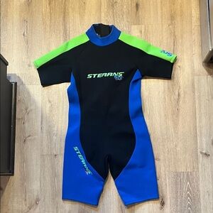 Stearns Kids Swim Rashguard - Black, Blue, Green